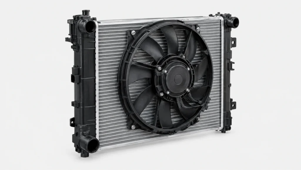 Radiateur de refroidissement moteur avec son ventilateur